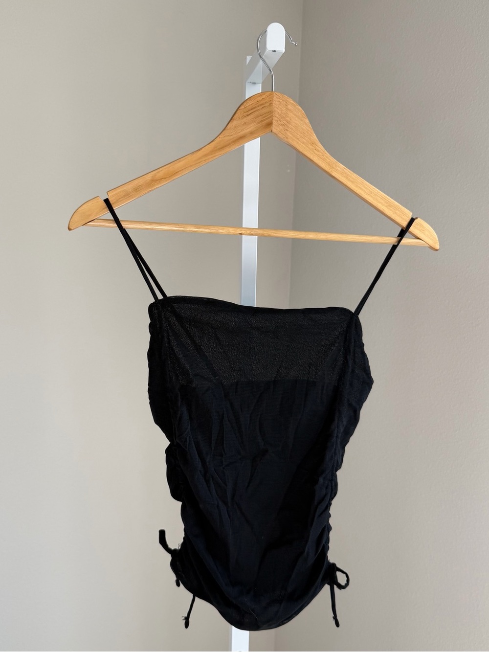 Urban Outfitters Black Spaghetti-Strap Slip Top